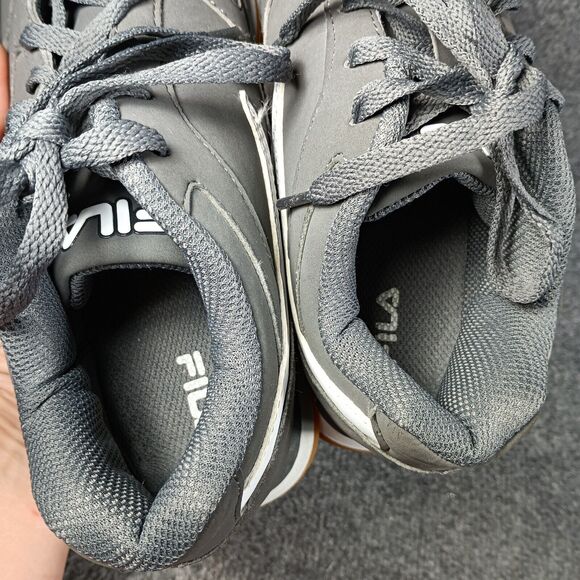 Fila Sneakers Women 5.5 Gray Classic 18 Faux Leather Athletic Walking Running - Picture 8 of 9